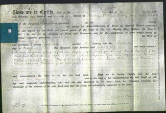 Deed by Married Women - Sarah Ann Jeffreys-Original Ancestry