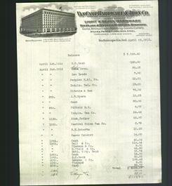 Letterhead - Van Camp Hardware & Iron Co.