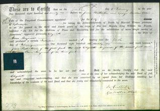 Deed by Married Women - Elizabeth Hayward-Original Ancestry