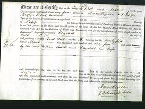Deed by Married Women - Elizabeth Smith-Original Ancestry