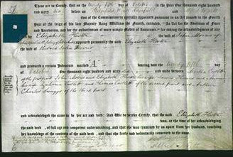 Deed by Married Women - Elizabeth Hester Morris-Original Ancestry