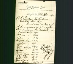 Bank Letterhead - First National Bank