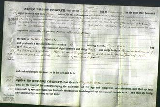 Deed by Married Women - Elizabeth Hellin Helen Roberts-Original Ancestry