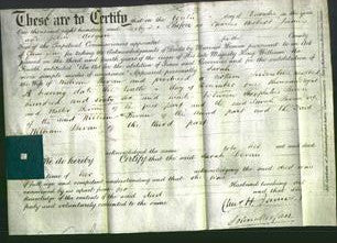Deed by Married Women - Sarah Bevan-Original Ancestry