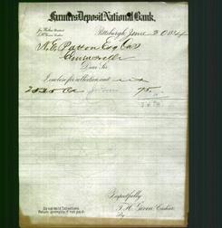 Bank Letterhead - Farmers Deposit National Bank
