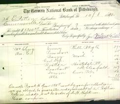 Bank Letterhead - German National Bank of Pittsburgh