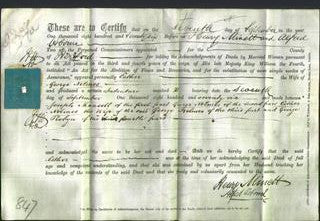 Deed by Married Women - Esther Nelmes-Original Ancestry