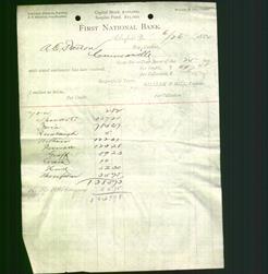 Bank Letterhead - First National Bank