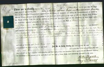 Deed by Married Women - Emily Mary Gaskell and Eliza Gaskell-Original Ancestry