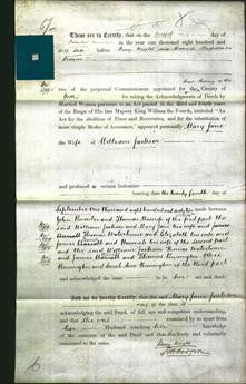 Deed by Married Women - Mary Jane Jackson-Original Ancestry