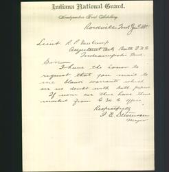 Letterhead - Indiana National Guard