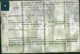 Deed by Married Women - Sarah Baker Hooker-Original Ancestry