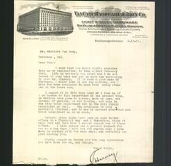 Letterhead - Van Camp Hardware & Iron Co.