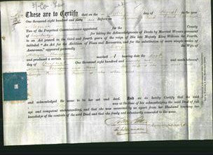 Deed by Married Women - Mary Thompson-Original Ancestry