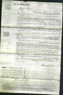 Court of Common Pleas - Augusta Caroline Payn, Matilda Catherine Griffith-Original Ancestry