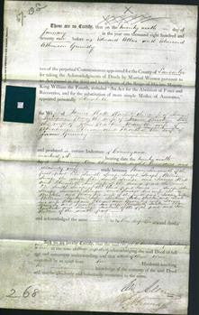 Deed by Married Women - Elizabeth Platt, Rachel Simpson, Mary Brickles, Leah Walker, Mary Ellison and Martha Grundy-Original Ancestry