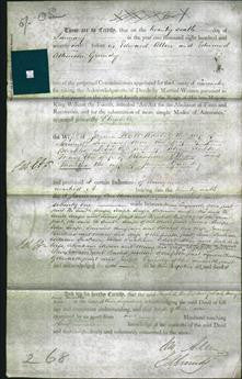Deed by Married Women - Elizabeth Platt, Rachel Simpson, Mary Brickles, Leah Walker, Mary Ellison and Martha Grundy-Original Ancestry