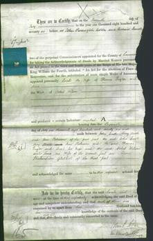 Deed by Married Women - Sarah Taylor and Jane Wilson-Original Ancestry