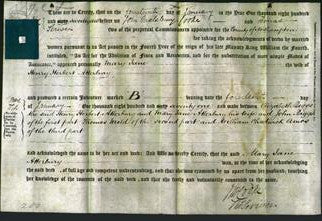 Deed by Married Women - Mary Jane Atterbury-Original Ancestry