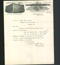 Letterhead - Van Camp Hardware & Iron Co.
