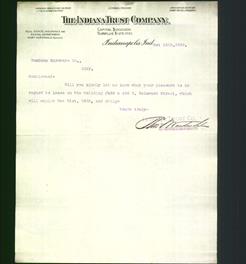 Letterhead - The Indiana Trust Company