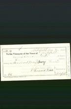 Wakefield, Massachusetts Payment Voucher - Mrs Thomas Wentworth