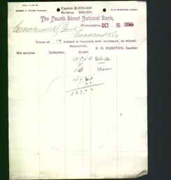 Bank Letterhead - Fourth Street National Bank