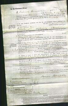 Court of Common Pleas - Elizabeth Yeoward-Original Ancestry