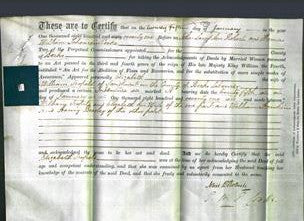 Deed by Married Women - Elizabeth Scofield-Original Ancestry