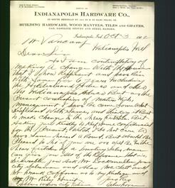 Letterhead - Indianapolis Hardware Co.
