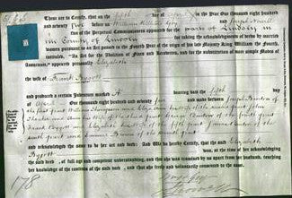Deed by Married Women - Elizabeth Bygott-Original Ancestry
