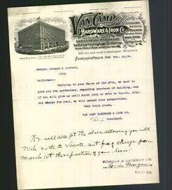 Letterhead - Van Camp Hardware & Iron Co.
