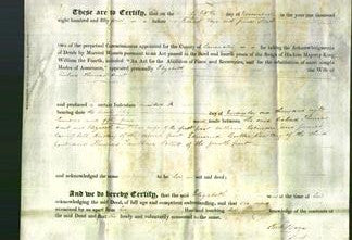 Deed by Married Women - Elizabeth Hunt-Original Ancestry
