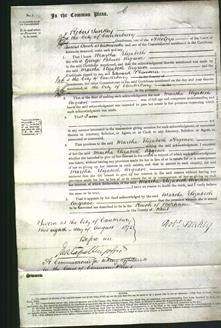 Court of Common Pleas - Martha Elizabeth Argrave-Original Ancestry