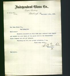 Letterhead - Independent Glass Co.