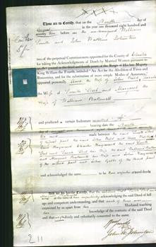 Deed by Married Women - Ann Wild, Sarah Steel and Margaret Bakewell-Original Ancestry