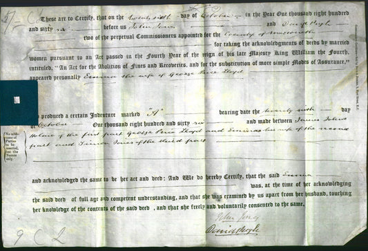 Deed by Married Women - Emma Lloyd-Original Ancestry