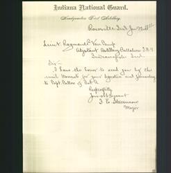 Letterhead - Indiana National Guard