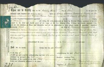 Deed by Married Women - Sarah Simpson-Original Ancestry