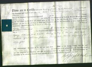 Deed by Married Women - Caroline Rowley Robinson-Original Ancestry
