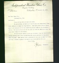 Letterhead - Independent Window Glass Co.