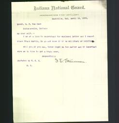 Letterhead - Indiana National Guard