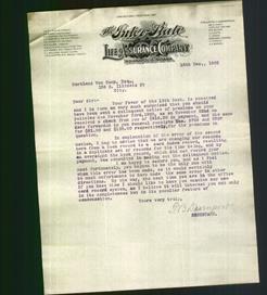 Letterhead - The Inter-State Life Assurance Company