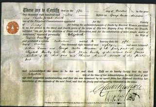 Deed by Married Women - Elizabeth Cawley-Original Ancestry