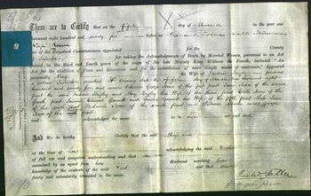Deed by Married Women - May Bayley-Original Ancestry
