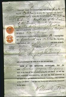 Deed by Married Women - Caroline Georgina Burgess-Original Ancestry