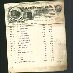 Letterhead - Van Camp Hardware & Iron Co.