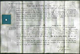 Deed by Married Women - Ellen Maddocks-Original Ancestry