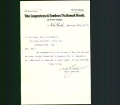 Letterhead - The Importers' & Traders National Bank