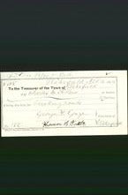 Wakefield, Massachusetts Payment Voucher - Charles S Fellows